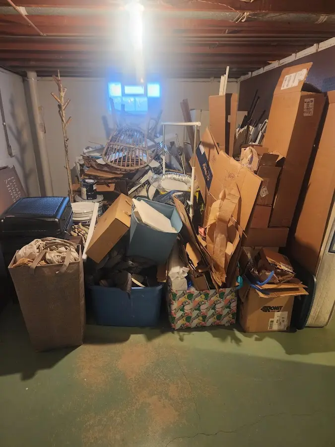 Roll-off dumpster container at job site for Construction Dumpster Rental in Columbus